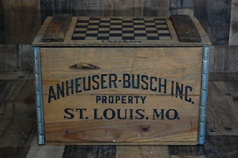 old Anheuser-Busch beer crate